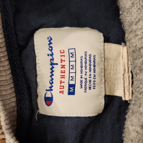 Men's Champion Sweatshirt Color Gray Size M - Picture 2 of 7